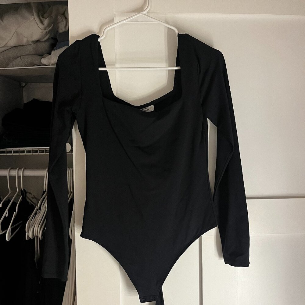 Babaton Contour Black Bodysuit